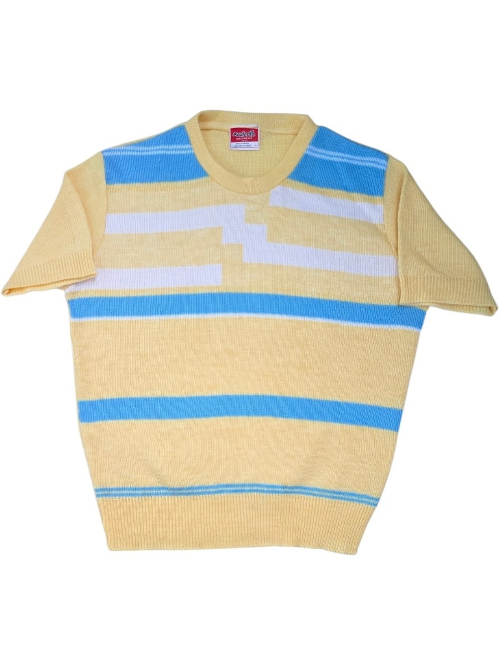 Authentic Vintage Seaforth Knit short sleeve crew neck shirt Canadian Made Orlon